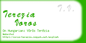 terezia voros business card