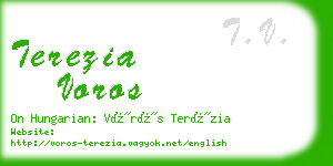 terezia voros business card